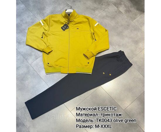 Фотография Спортивный мужской костюм трикотажный ESCETIC размеры  M-3XL (3цв) "REMAIN" купить недорого от прямого поставщика, изображение 3