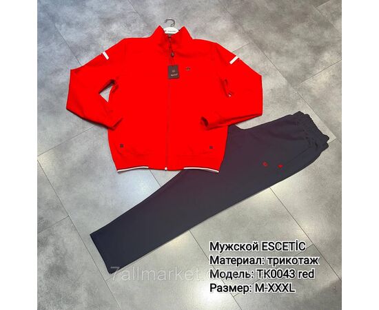 Фотография Спортивный мужской костюм трикотажный ESCETIC размеры  M-3XL (3цв) "REMAIN" купить недорого от прямого поставщика, изображение 4