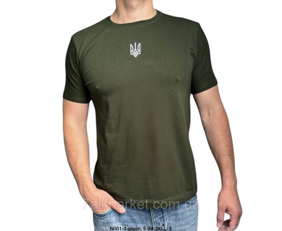 Фотография Футболка мужская патриотическая с Тризубом  р.M-3XL (4цв) "MODY" недорого оптом от прямого поставщика, изображение 2