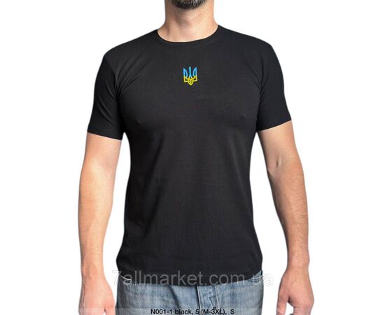Фотография Футболка мужская патриотическая с Тризубом  р.M-3XL (4цв) "MODY" недорого оптом от прямого поставщика, изображение 2