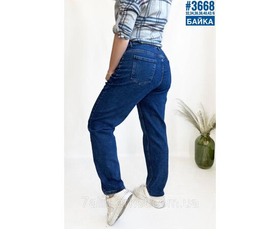 Жіночі джинси mom fit з утеплювачем розмірний ряд 32,34,36,38,40,42 "PARTNERS", зображення 2