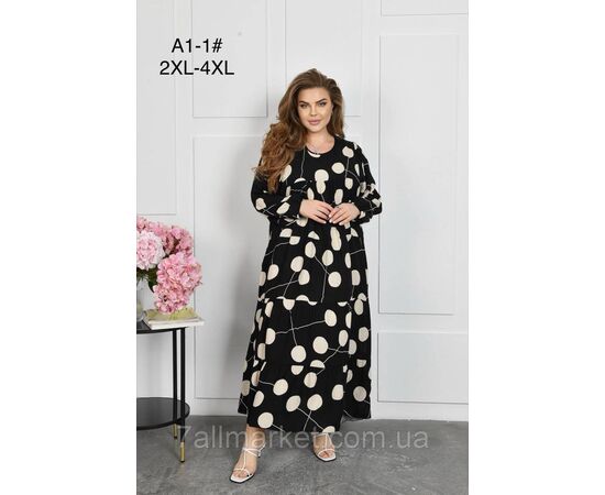 Плаття жіноче домашнє р-ри 2XL-4XL (мікс) "FLOWER" купити недорого від прямого постачальника, зображення 2