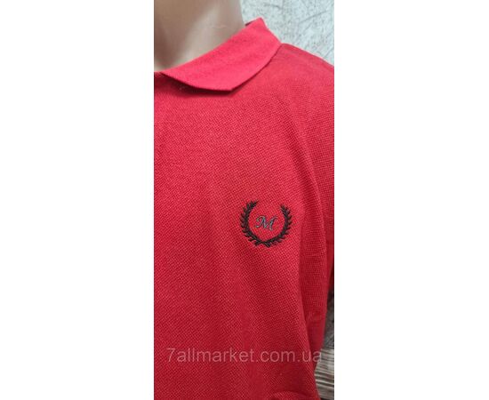 Футболка-поло чоловіча однотонна р.2XL-6XL (4 кв.) "MODY" недорогою опцією від прямого постачальника, зображення 7