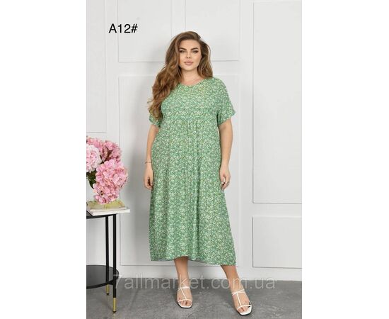 Плаття жіноче домашнє р-ри 2XL-4XL (2кл) "FLOWER" купити недорого від прямого постачальника, зображення 2