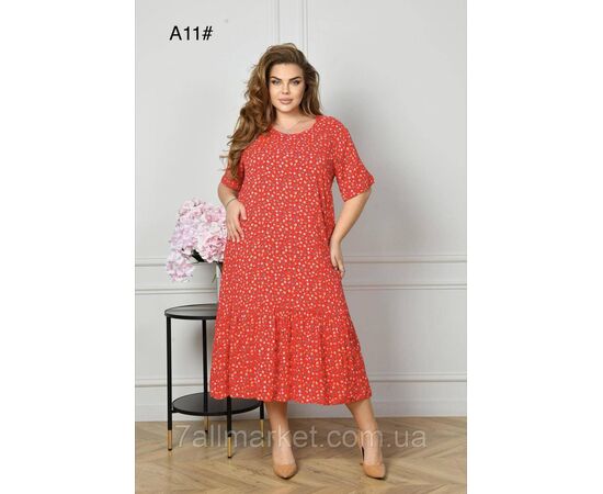 Плаття жіноче домашнє р-ри 2XL-4XL (2кл) "FLOWER" купити недорого від прямого постачальника, зображення 2