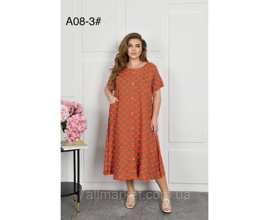 Плаття жіноче домашнє р-ри 2XL-4XL (2кл) "FLOWER" купити недорого від прямого постачальника, зображення 2