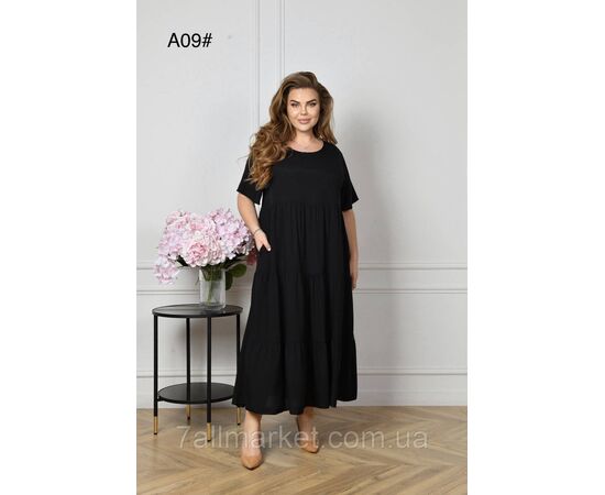 Плаття жіноче домашнє р-ри 2XL-4XL (6 кв) "FLOWER" купити недорого від прямого постачальника, зображення 2