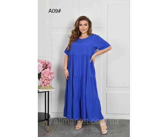 Плаття жіноче домашнє р-ри 2XL-4XL (6 кв) "FLOWER" купити недорого від прямого постачальника, зображення 3