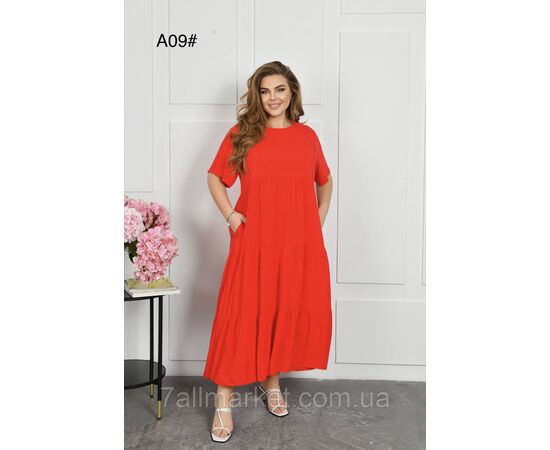 Плаття жіноче домашнє р-ри 2XL-4XL (6 кв) "FLOWER" купити недорого від прямого постачальника, зображення 5