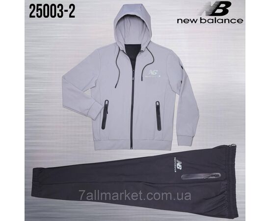 Фотография Спортивный мужской костюм на молнии  NEW BALANCE размеры  M-3XL (5цв) "REMAIN" купить недорого от прямого поставщика, изображение 3