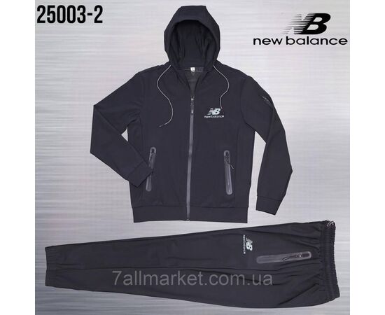 Фотография Спортивный мужской костюм на молнии  NEW BALANCE размеры  M-3XL (5цв) "REMAIN" купить недорого от прямого поставщика, изображение 4