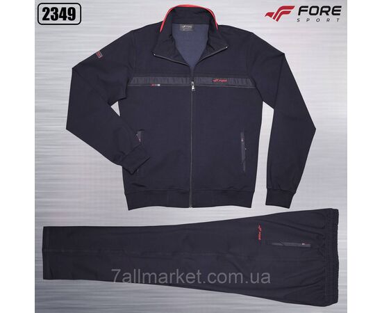 Фотография Спортивный мужской костюм на молнии FORE размеры  XL-3XL (3цв)  "REMAIN" купить недорого от прямого поставщика, изображение 2