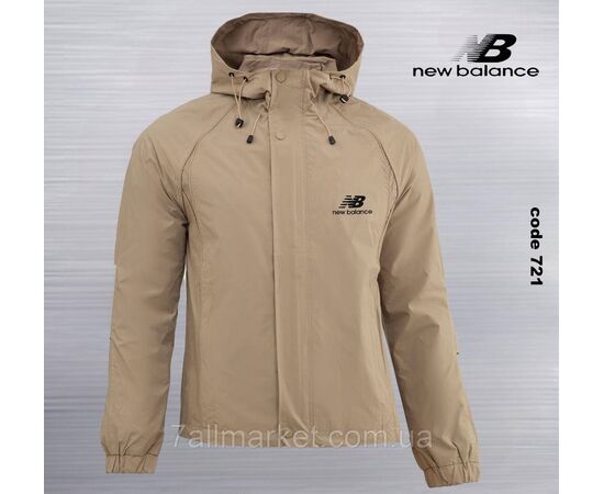 Вітровка чоловіча демісезонна NEW BALANCE розміри 46-54 (4цв) "REMAIN" купити гуртом в Одесі на 7км, зображення 4