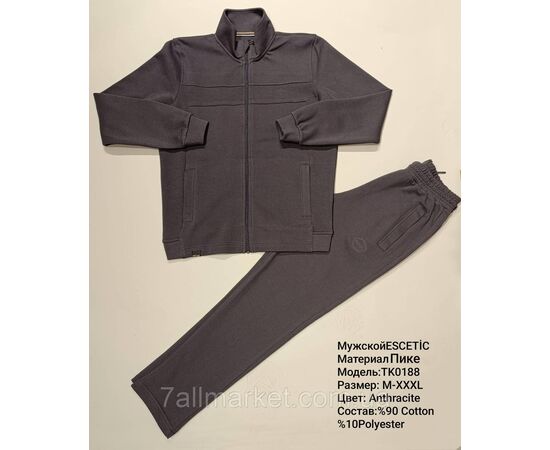 Фотография Спортивный мужской костюм ESCETIC размеры  M-3XL (4цв) "REMAIN" купить недорого от прямого поставщика, изображение 3