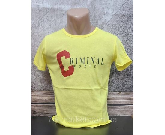 Фотография Футболка мужская CRIMINAL  р.M-2XL (2цв) "MODY" недорого оптом от прямого поставщика, изображение 2