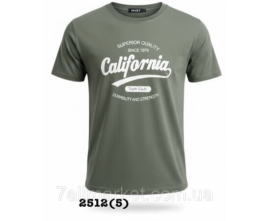 Фотография Футболка мужская молодежная CALIFORNIA р-ры 48-58 (5цв)  "SKAY" недорого оптом от прямого поставщика, изображение 4