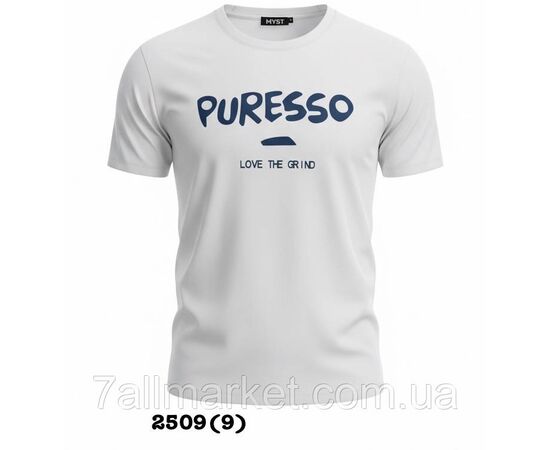 Фотография Футболка мужская молодежная PURESSO с  р-ры 48-58 (5цв)  "SKAY" недорого оптом от прямого поставщика, изображение 2