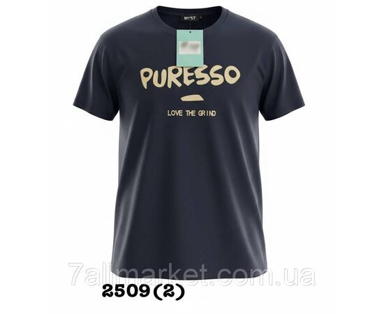Фотография Футболка мужская молодежная PURESSO с  р-ры 48-58 (5цв)  "SKAY" недорого оптом от прямого поставщика, изображение 5