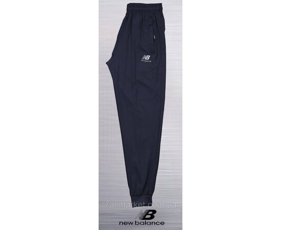 Спортивні штани чоловічі на манжеті мікрофібра New Balance розміри 2XL-6XL (2кв) "REMAIN" недорого від прямого постачальника, зображення 2