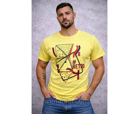 Фотография Футболка мужская с накатом  р.M-2XL (4цв) "MODY" недорого оптом от прямого поставщика, изображение 5