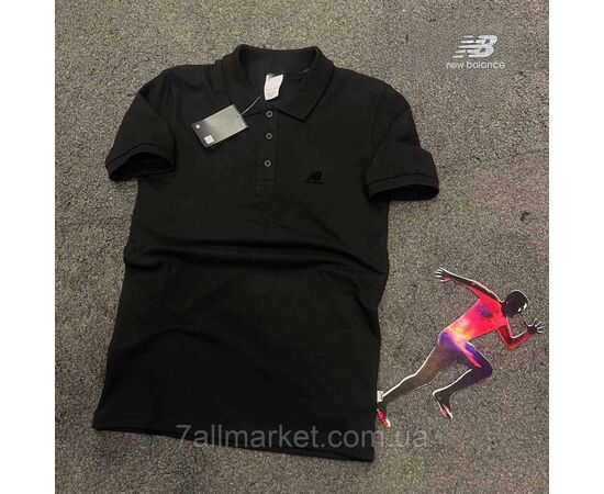 Фотография Футболка-поло мужская молодежная New Balance р-ры S-2XL (2цв) "REMAIN" недорого оптом от прямого поставщика, изображение 2