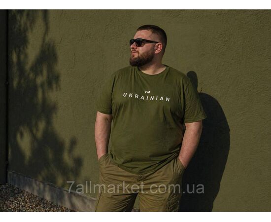 Фотография Футболка мужская патриотическая I`M UKRAINIAN р.2XL-6XL (4цв) "MODY" недорогой опцией от прямого поставщика, изображение 2
