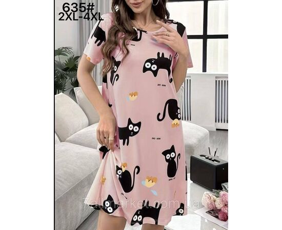 Фотография Туника женская молодёжная р-ры 2XL-4XL(2цв) "FLOWER" купить недорого от прямого поставщика, изображение 2
