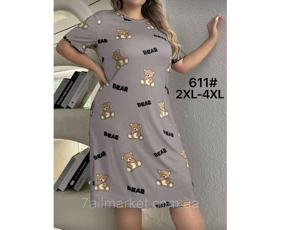 Фотография Туника женская молодёжная р-ры 2XL-4XL(3цв) "FLOWER" купить недорого от прямого поставщика, изображение 3
