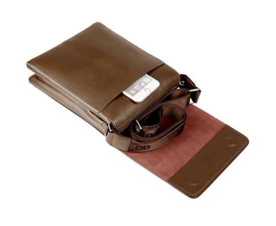 Фотография Барсетка мужская 54179 brown р.28*24*6 "Trendshop" недорого оптом от прямого поставщика, изображение 2