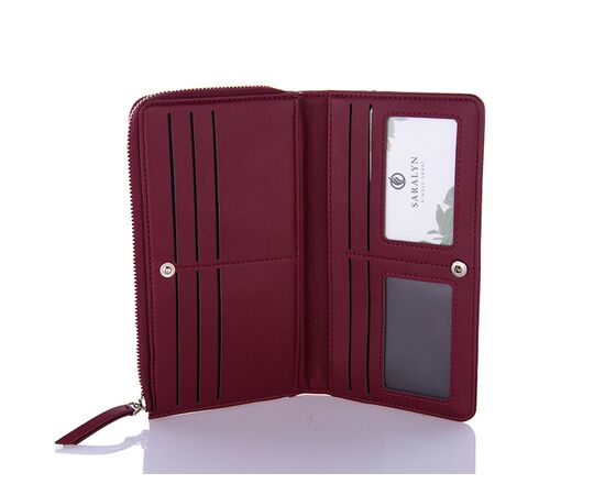 Гаманець жіночий 07221A wine-red р.20*11*3 "Trendshop" недорого оптом від прямого постачальника, зображення 2