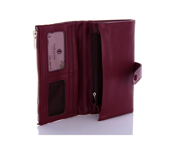 Гаманець жіночий Y7170 wine-red р.19*9*3 "Trendshop" недорого оптом від прямого постачальника, зображення 2