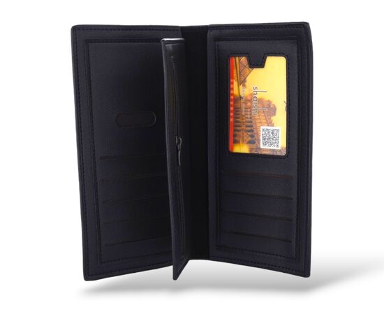 Гаманець чоловічий QS812-3 black р.18*9*2 "Trendshop" недорого оптом від прямого постачальника, зображення 2