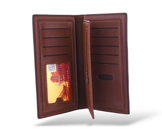 Гаманець чоловічий QS812-3 brown р.18*9*2 "Trendshop" недорого оптом від прямого постачальника, зображення 2