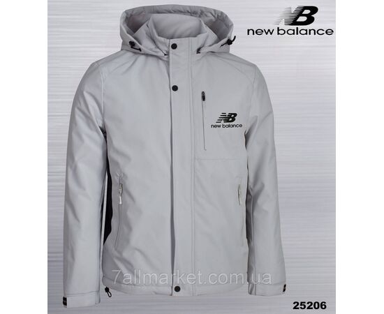 Фотография Куртка мужская демисезонная с капюшоном New Balance размеры 46-54 (3цв) "REMAIN" недорого от прямого поставщика, изображение 2
