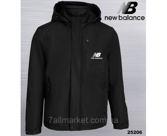 Фотография Куртка мужская демисезонная с капюшоном New Balance размеры 46-54 (3цв) "REMAIN" недорого от прямого поставщика, изображение 3