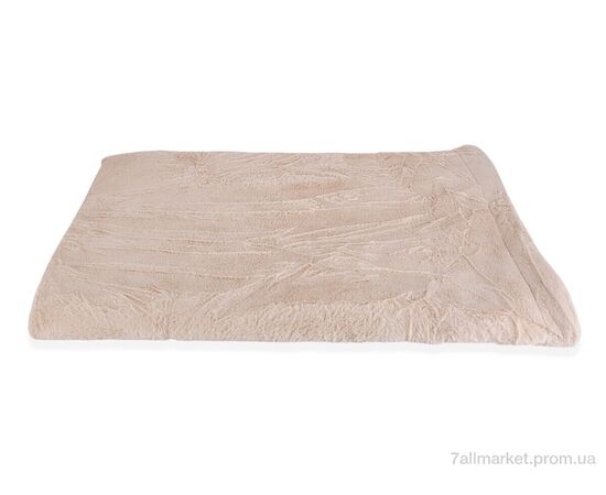 Плед  11401 l.beige 160*200 (1 шт. р.сітка) "Obuvok" недорого оптом від прямого постачальника, зображення 2