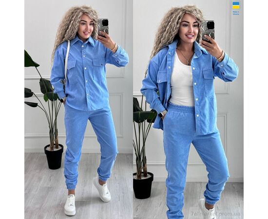Жіночий костюм Весна/осінь 127 блакитний (4 шт. р.сітка42-56) "Alisa Brand" недорого оптом від прямого постачальника, зображення 3