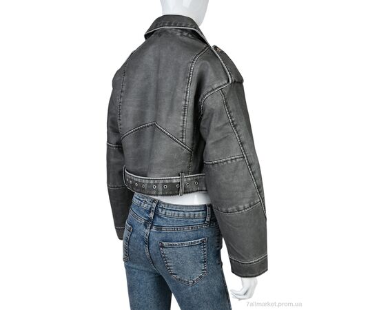 Куртка жіноча Весна/осінь 4503-3312-X1 grey (3 шт. р.сіткаS-L) "Мир" недорого оптом від прямого постачальника, зображення 2