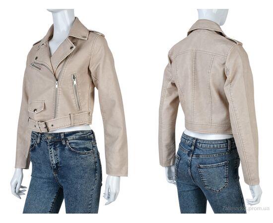 Куртка жіноча Весна/осінь 4503-3530-Y24 beige (3 шт. р.сіткаS-L) "Мир" недорого оптом від прямого постачальника, зображення 3