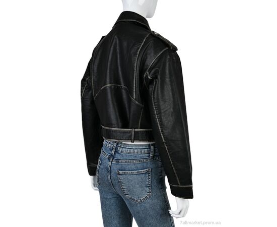 Куртка жіноча Весна/осінь 4503-3510-Y13 black (3 шт. р.сіткаS-L) "Мир" недорого оптом від прямого постачальника, зображення 2
