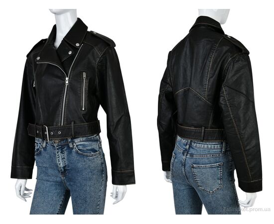 Куртка жіноча Весна/осінь 4503-3510-W7 black (3 шт. р.сіткаS-L) "Мир" недорого оптом від прямого постачальника, зображення 3