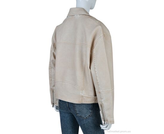 Куртка жіноча Весна/осінь 4503-3517-F24 beige (3 шт. р.сіткаS-L) "Мир" недорого оптом від прямого постачальника, зображення 2