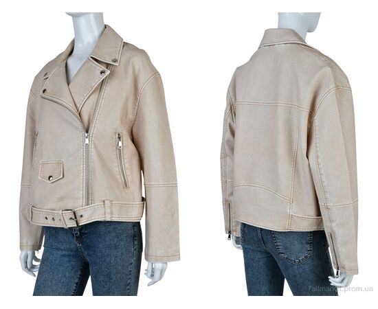 Куртка жіноча Весна/осінь 4503-3517-F24 beige (3 шт. р.сіткаS-L) "Мир" недорого оптом від прямого постачальника, зображення 3
