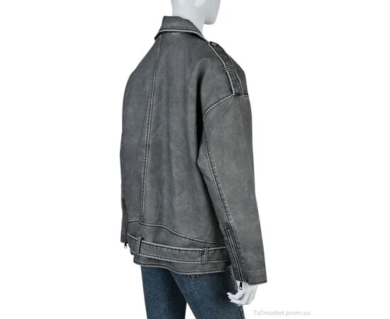 Куртка жіноча Весна/осінь 4503-F3601-X1 grey (4 шт. р.сіткаL-3XL) "Мир" недорого оптом від прямого постачальника, зображення 2