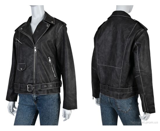 Куртка жіноча Весна/осінь 4503-3566-W7 black (3 шт. р.сіткаS-L) "Мир" недорого оптом від прямого постачальника, зображення 3