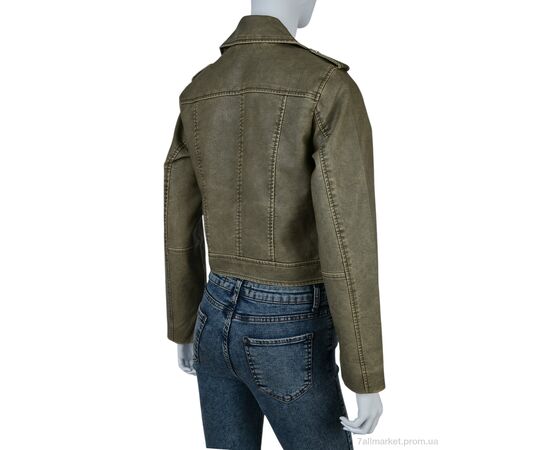 Куртка жіноча Весна/осінь 4503-3530-Y27 khaki (3 шт. р.сіткаS-L) "Мир" недорого оптом від прямого постачальника, зображення 2