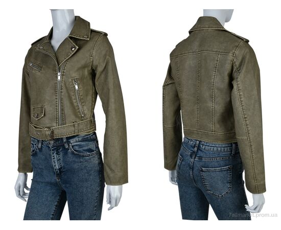 Куртка жіноча Весна/осінь 4503-3530-Y27 khaki (3 шт. р.сіткаS-L) "Мир" недорого оптом від прямого постачальника, зображення 3