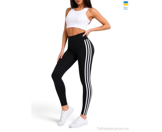 Лосінси жіночі Весна/осінь 502531 чорний (4 шт. р.сітка2XL-5XL) "Sport style" недорого оптом від прямого постачальника, зображення 2