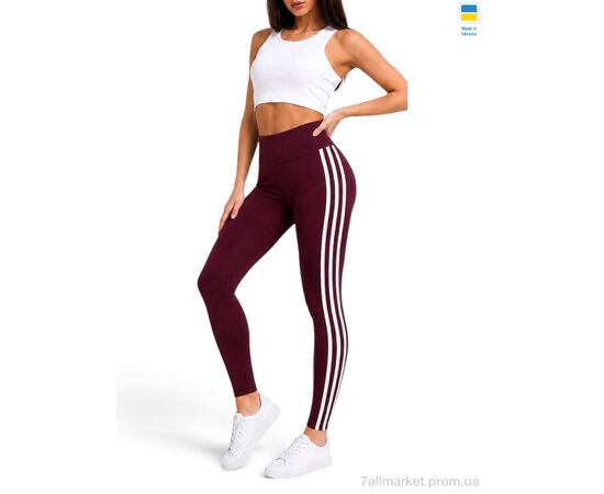 Лосінси жіночі Весна/осінь 502531 бордовий (4 шт. р.сітка2XL-5XL) "Sport style" недорого оптом від прямого постачальника, зображення 2