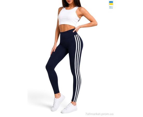 Лосінси жіночі Весна/осінь 52531 т.синій (4 шт. р.сіткаS-XL) "Sport style" недорого оптом від прямого постачальника, зображення 2